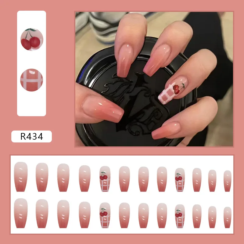 Faux Ongles Rose A19 - Lot De 24 Pièces Avec Colle, Neuf, Pour Manucure Facile