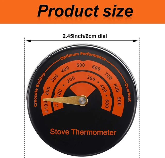 New Magnetic Stove Thermometer Burner Fireplace Thermometer Household  Fireplace Fan Oven Thermometer Home Fireplace Accessories - AliExpress