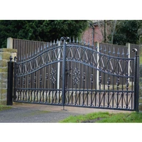 China Professional Iron Gates Wrought Iron Gate Double Door Iron Gates 1