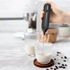 Milk Frother Electric Blender Handheld Mini Rechargeable Frother Wand for Coffee Beverage Blender, Cappuccino Frother Foam Maker 3