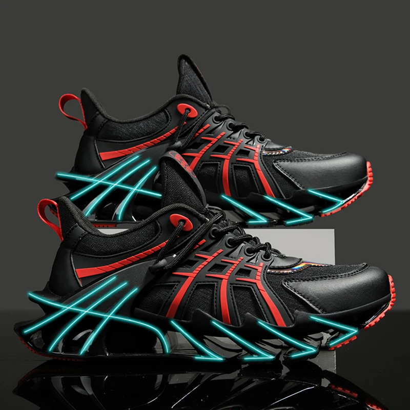 

High Quality Sneakers Casual Fashion Trainer Race Shoes Trendy Breathable Mesh Shoes Comfortable Non-slip Men's Shoes