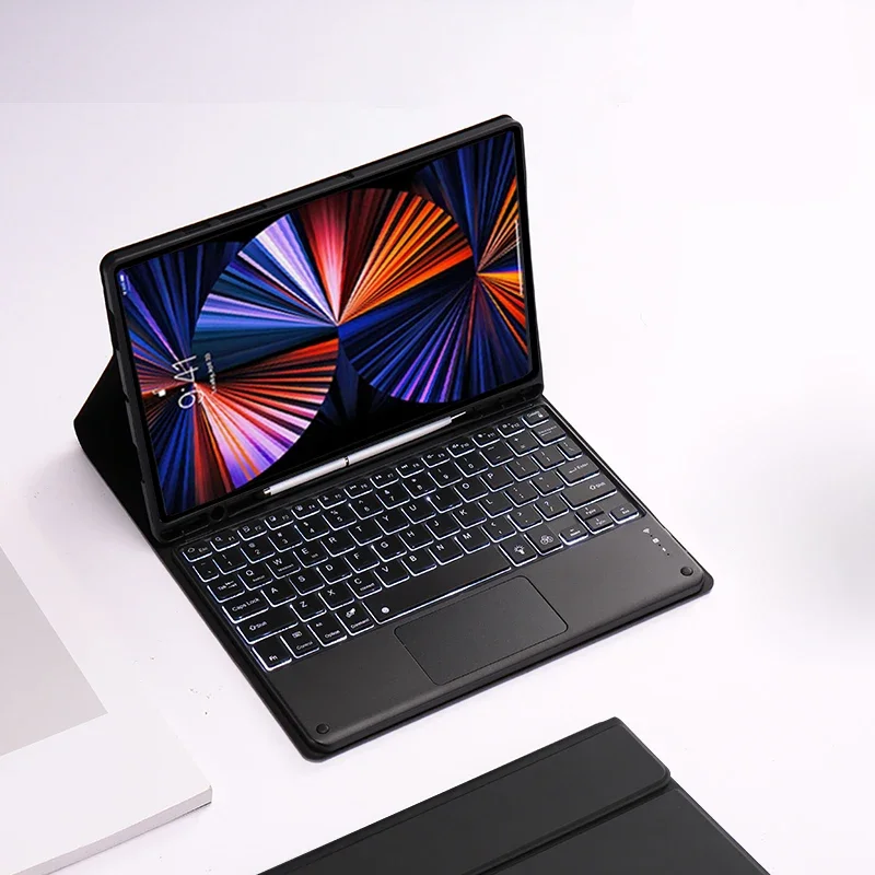 Touchpad Keyboard Case with Magnetic Backlit Keys