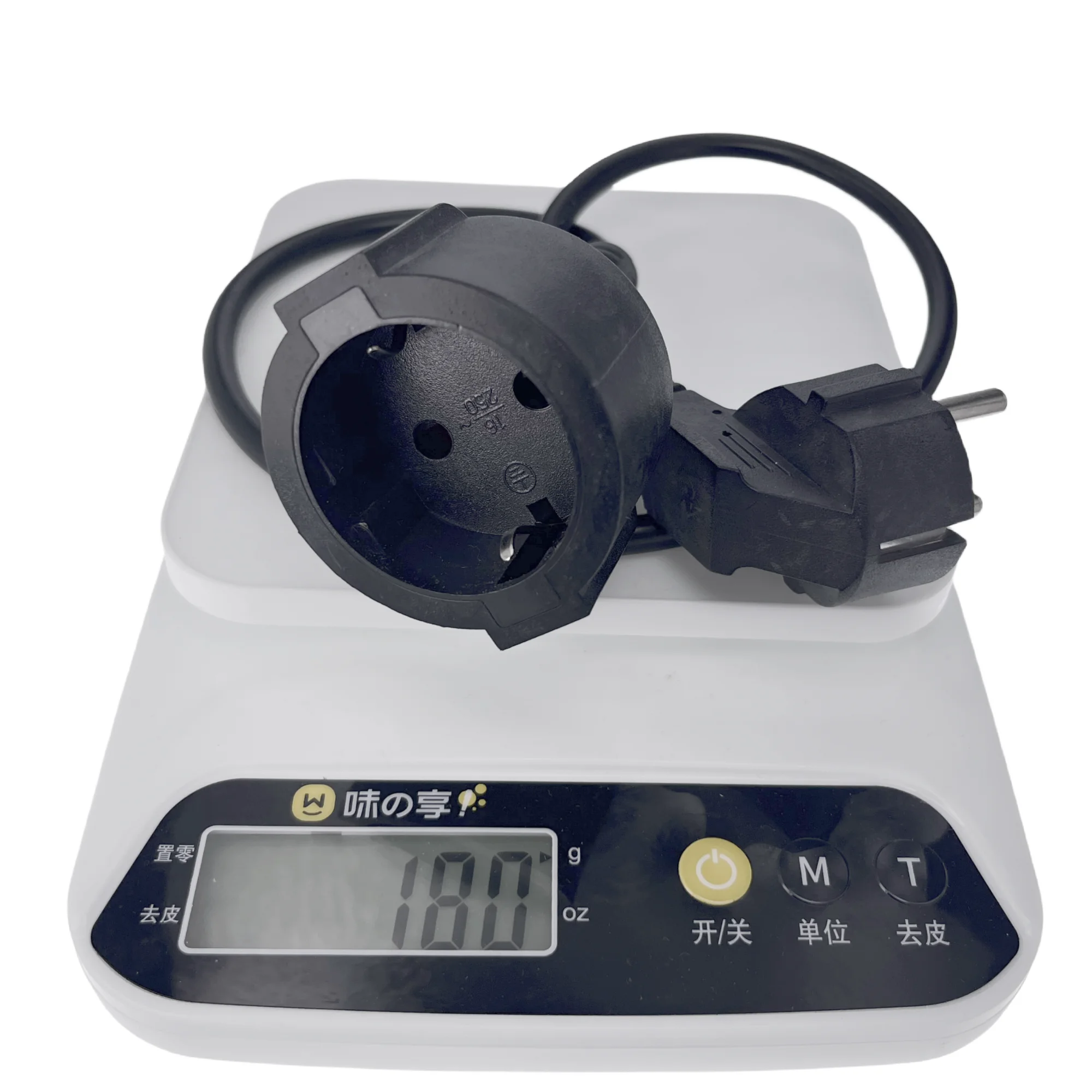 Copper 16A 250V 0.3M 0.5M EU 4.8MM German France Belgium Spain Netherlands 4.8MM male to female extension power cable power extension cable,power cord,ac power cord
