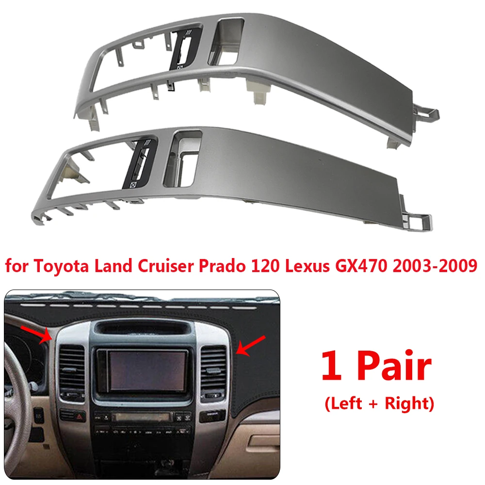 1pair Car Air Conditioner Outlet Frame A/c Vents Plate Panel For Toyota