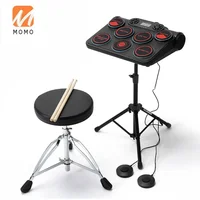 Kit de batterie électronique pour adultes et enfants, batteur portable, kit professionnel, intérieur de la maison, cadeau de batterie électronique, maire 2