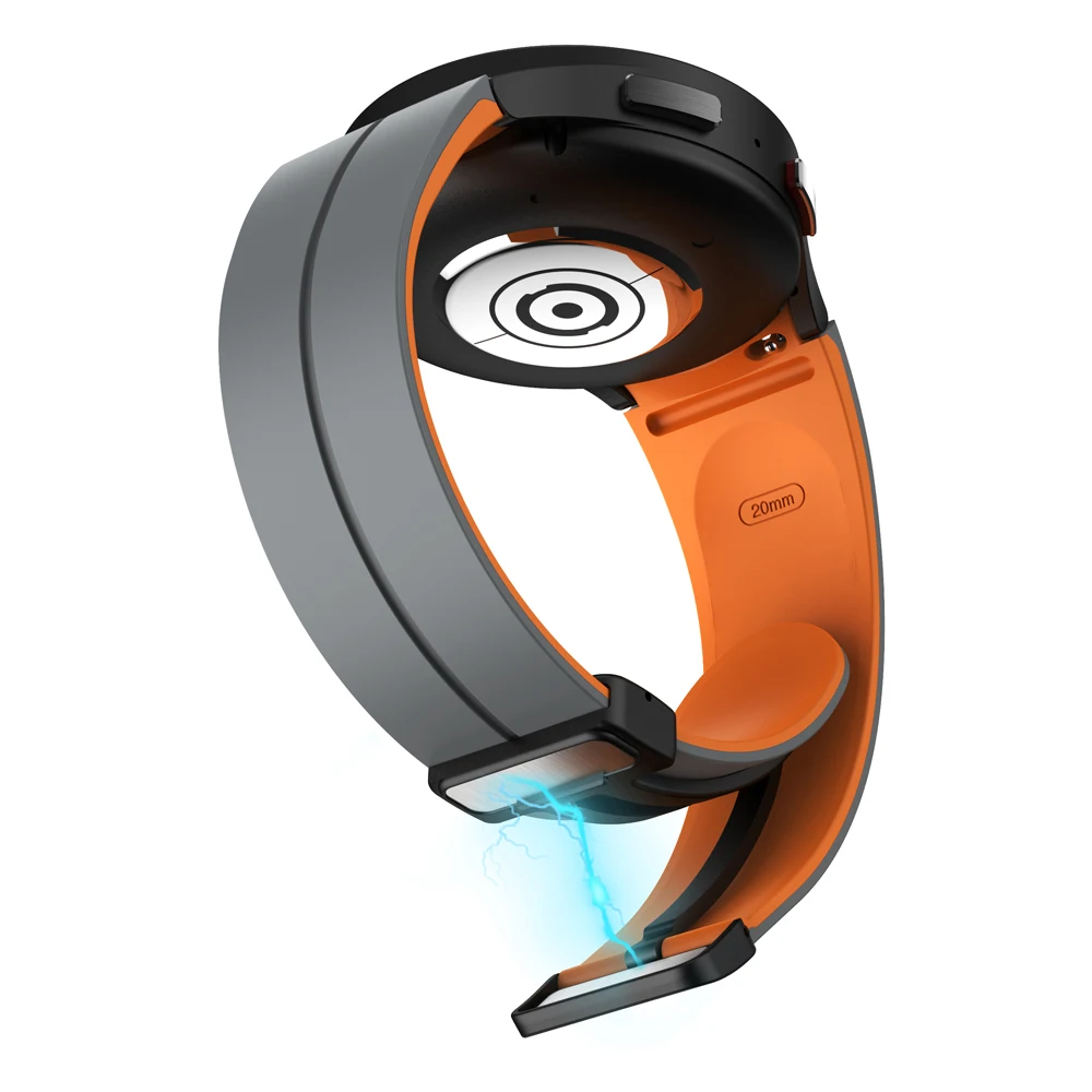 Magnetic Silicone Strap - No Gap Design Bracelet Band