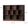 Bookshelf, 3-Tier Open Shelf Bookcase, 10 Cube Storage Organizer with Anti-Tilt Device for Bedroom Living Room 2