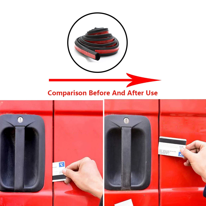 Car Door Rubber Seal Strips Big D Shaped Noise Insulation Weatherstrip Rubber Strips for Auto Truck Door Window Weather Strip 6
