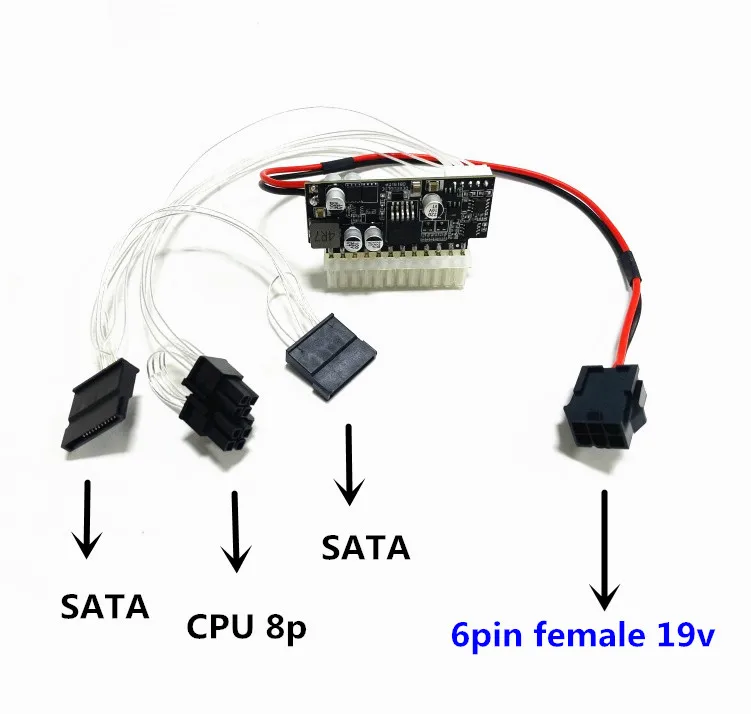 200W Pico ATX Switch Mineração PSU 24pin
