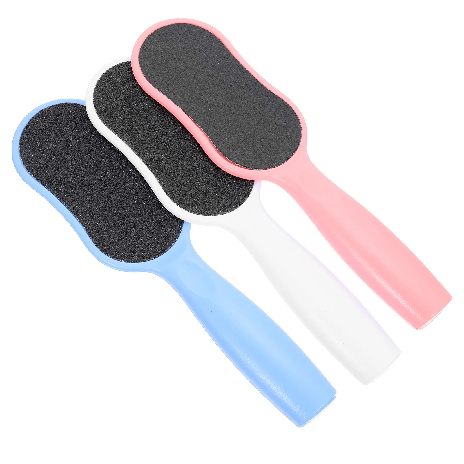 

3 Pcs Pedicure Supplies Tools for Feet Handheld Foot Exfoliating File Double Sided Trimmer Care Sandpaper Trimming Scrubber Rasp