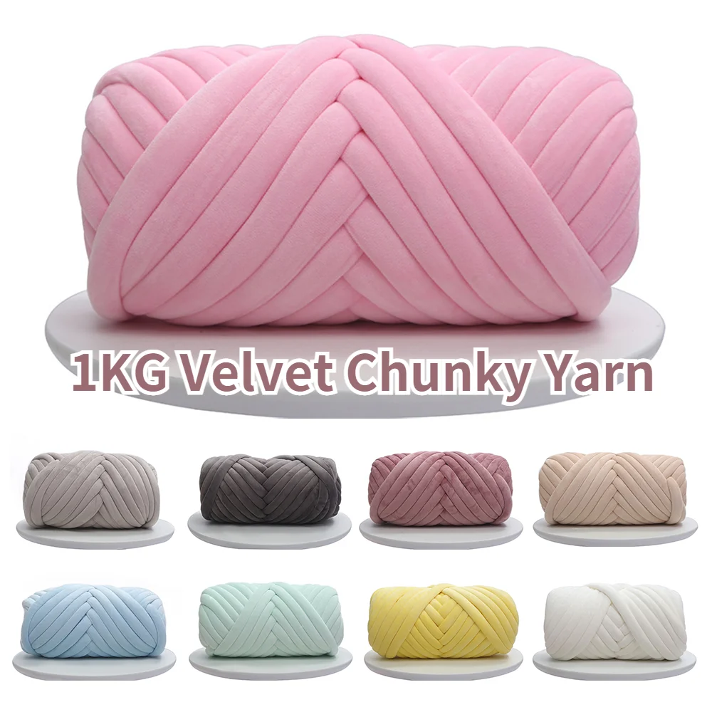 Bulky Chunky Knitting Yarn Hand Knitting Crochet Bulk Yarns DIY Arm  Knitting Cotton Roving Threads for Cushion Carpet Bag 0.5KG - AliExpress