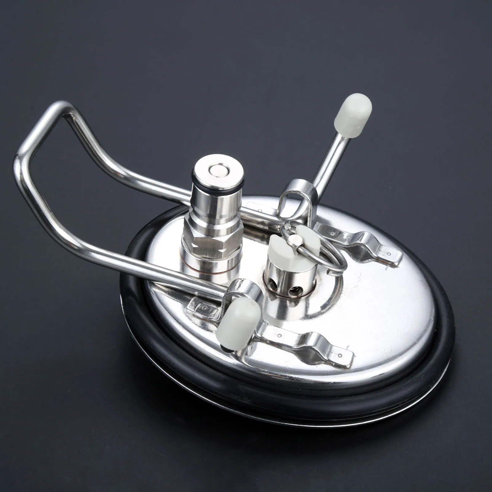 Homebrew Keg Carbonation Lid Stainless Steel Oval Cap Universal Replace