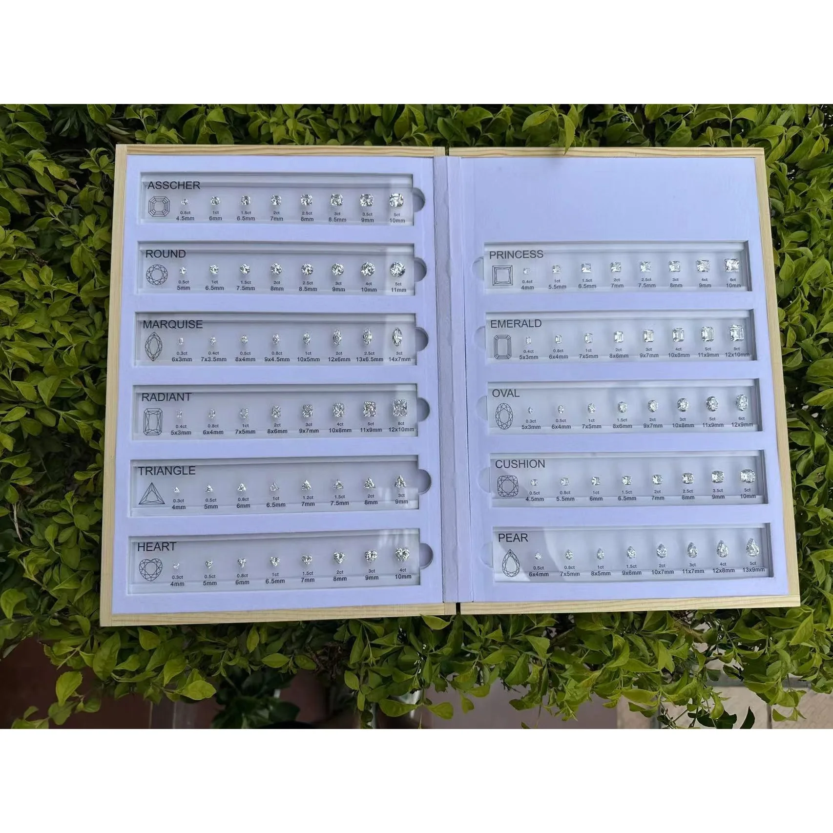 (Neu) Verbesserte Version Tester Tools Edelsteine Diamantwerkzeuge Größenreferenz Farbe Form Master Stone Set für die Schmuckherstellung – Detail 14