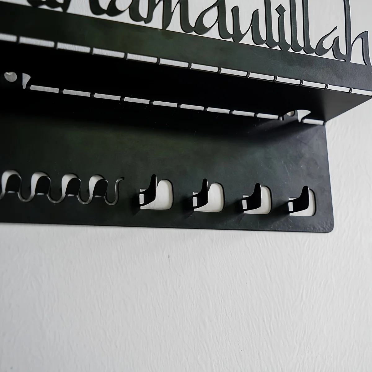 Islamic Wall Decoration Storage Basket Muslim Home Wall Mounted Storage Rack Hanging  For Interior Storage Hanging Ditch 6