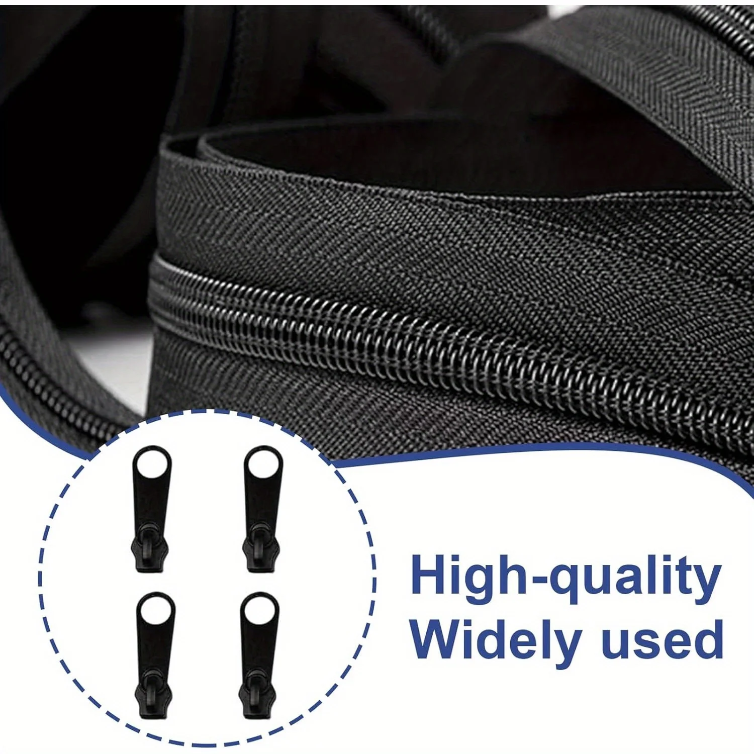 Instant Zipper Universal Instant Fix Zipper Repair Kit Replacement Zip Slider Teeth Rescue New Design for DIY Sew 6pcs