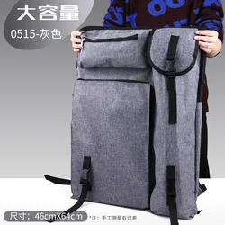 Deluxe Portable Art Portfolio Carry Bag with Shoulder Strap (Grey)