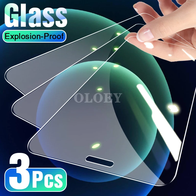 

3Pcs Protective Glass For iPhone 11Pro Max Xr X S Xs 11 Pro Max Screen Protector For Iphone 12Pro Max 12 Mini Tempered Film Glas