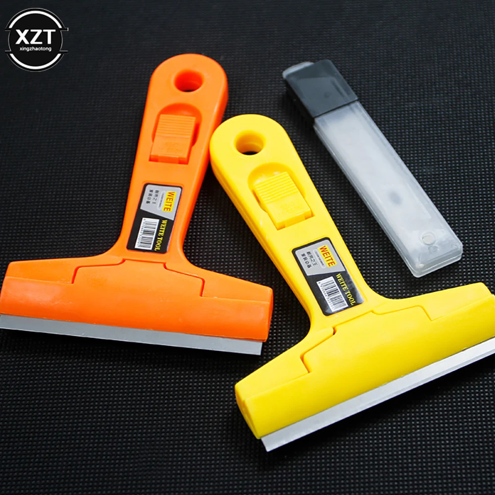 Portable Window Glass Cleaning Blade Floor Scraper Gap Cleaning Blade Glue Remover Multi-functional Plastic Hand Tool