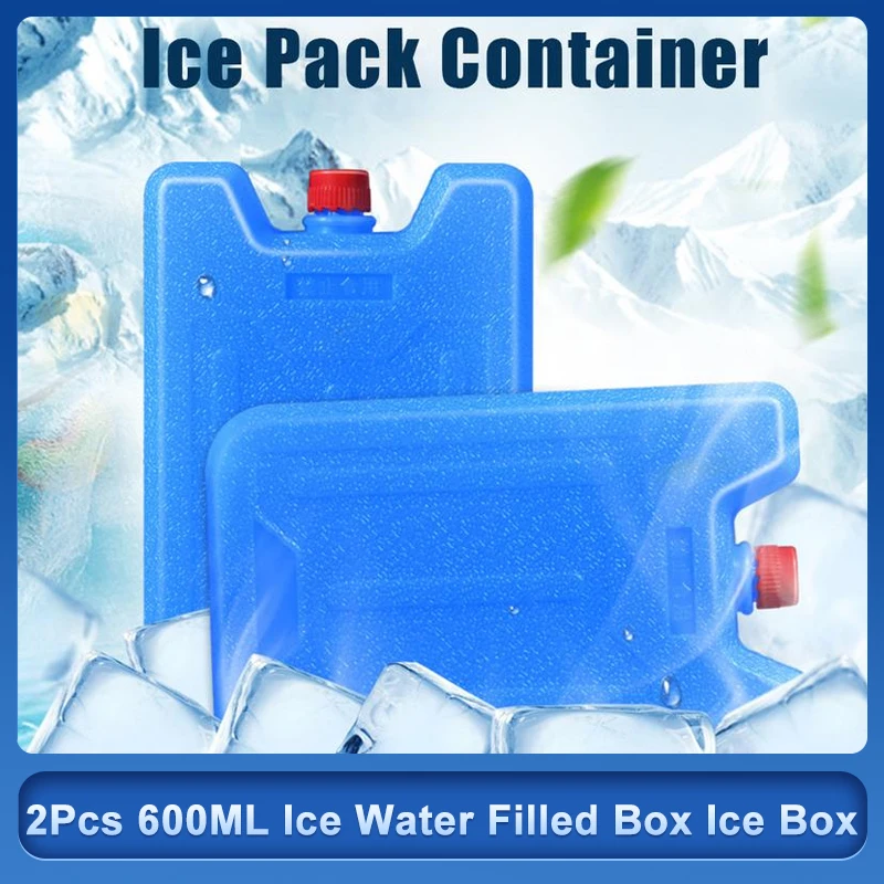 Ice Box Ice Water Filled 600ml Dry Crystal Granules Cooling For Lunch Bags Cooler Bags