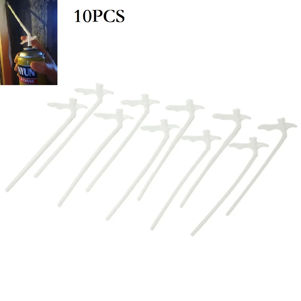 

10pcs Spray Foam Replacement Tubes Nozzle Gap Filling Insulating Foam Tube For DIY Spraying Spray Foam Nozzle With Duct Freeship