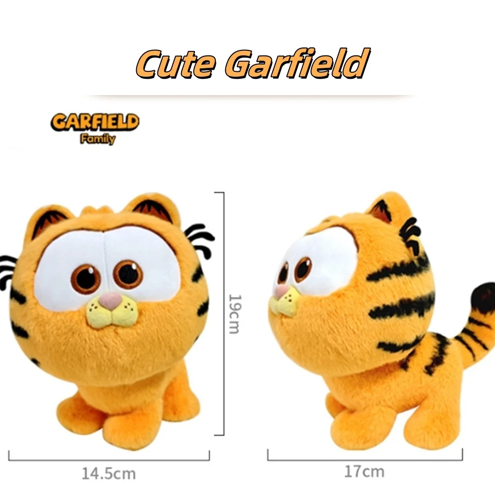 thumbnail image 1 of estilos GARFIELD original lindo juguete de peluche suave gato muñeco de peluche de dibujos animados llavero colgante para niños niñas regalo de cumpleaños, 1 of 5