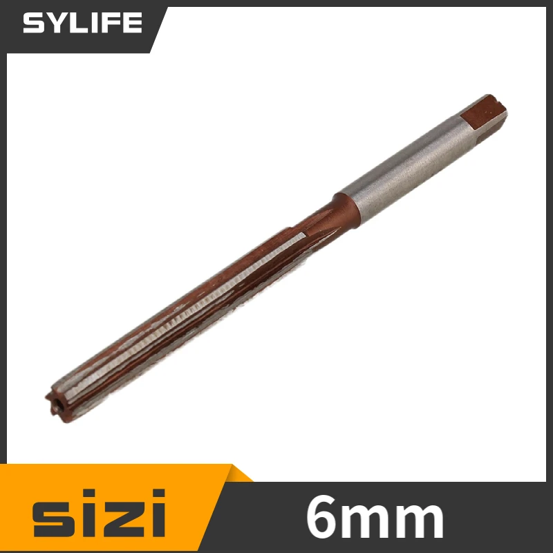 

2pcs 4mm Cutting Dia 6 Flutes HSS Hand Reamer Milling Cutter 75mm Long
