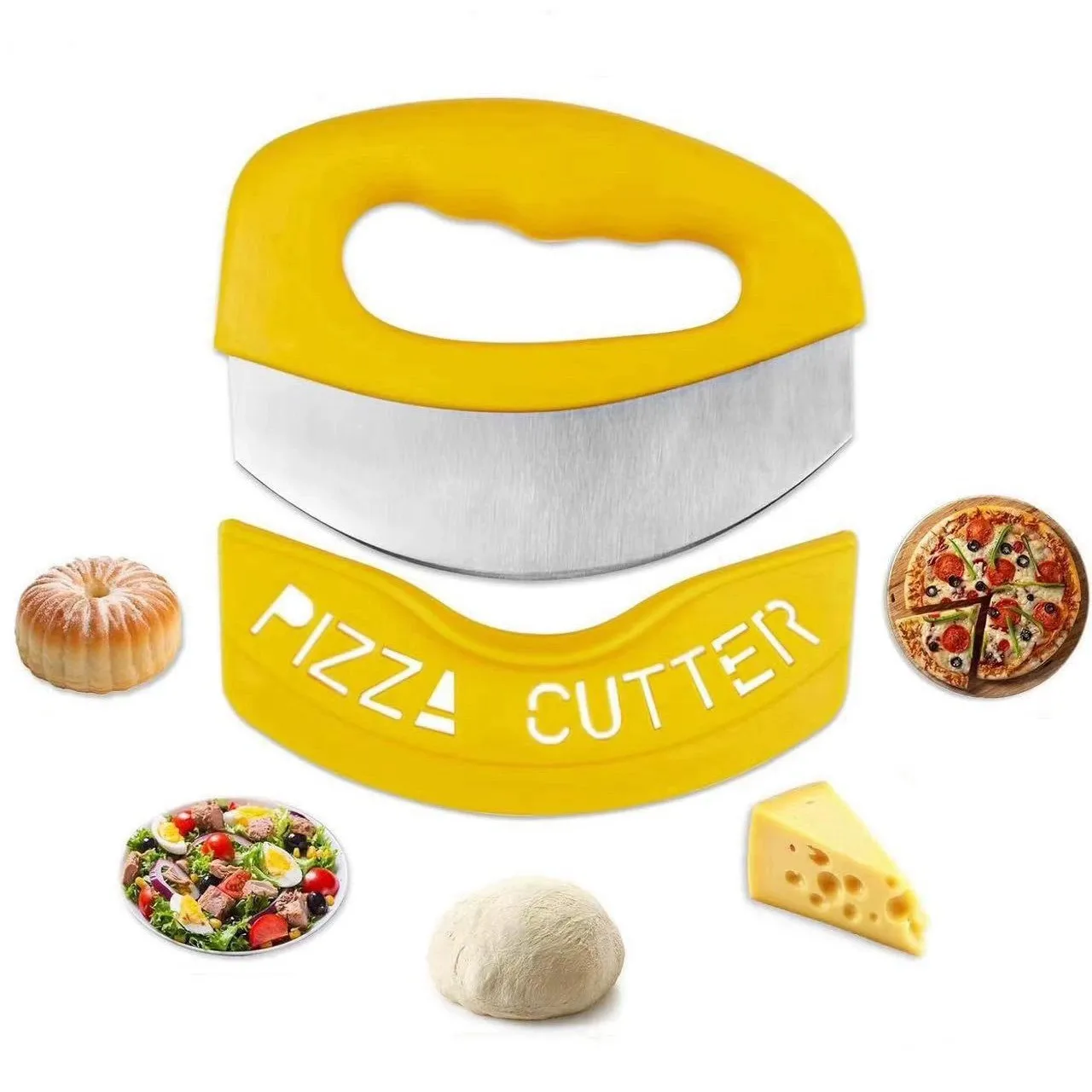 Stainless Steel Semi-Circle Pizza Cutter 3