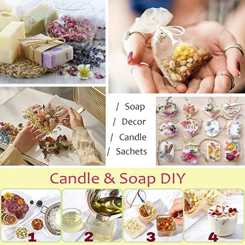 Aromatherapy Candle Making Kit Candle Making Kit Candle Nursing Tool Candle Containers Multi Functional Product Making Candle Packaging Materials Diy Handcrafts Artificial Flower Maked Material Home Decor
