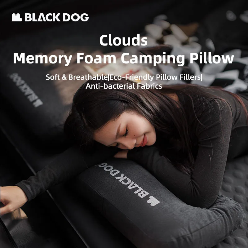 Blackdog Outdoor Memory Cotton Pillow Portable Travel Pillow Comfortable Square Office Napping memory foam pillow camping pillow