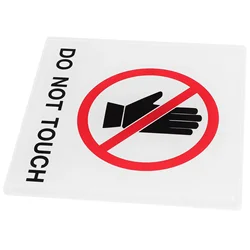 No Touching Signs Tag Adhesive Do Not Warning Label Sign Acrylic Acrylic Caution Danger Decal Factory Safety Machine