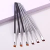 6PCS Thin Eyeliner Makeup Brush Set Fine Liner Brushes Professional Angled  Eyebrow Brush High Quality Brow Contour Makeup Tool 1