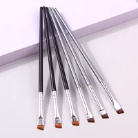 6PCS Thin Eyeliner Makeup Brush Set Fine Liner Brushes Professional Angled  Eyebrow Brush High Quality Brow Contour Makeup Tool 1
