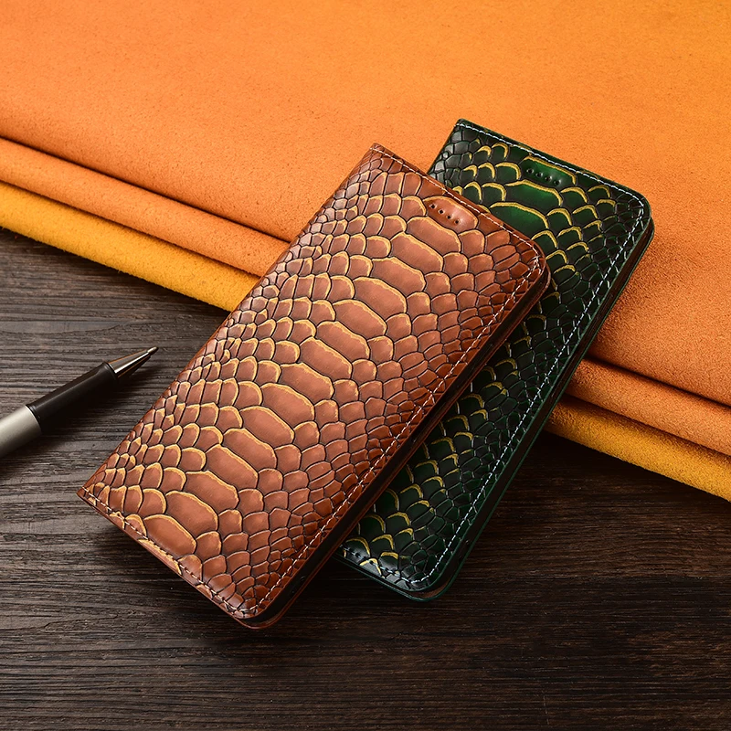 Leather Wallet Phone Case with Magnetic Flip Cover