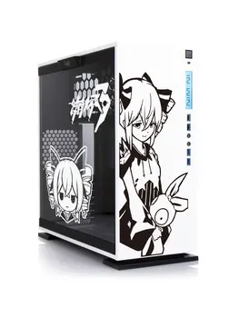 Чехол для ПК Honkai Impact, Мультяшные Декоративные наклейки для компьютера ATX Mid Tower, водонепроницаемые граффити