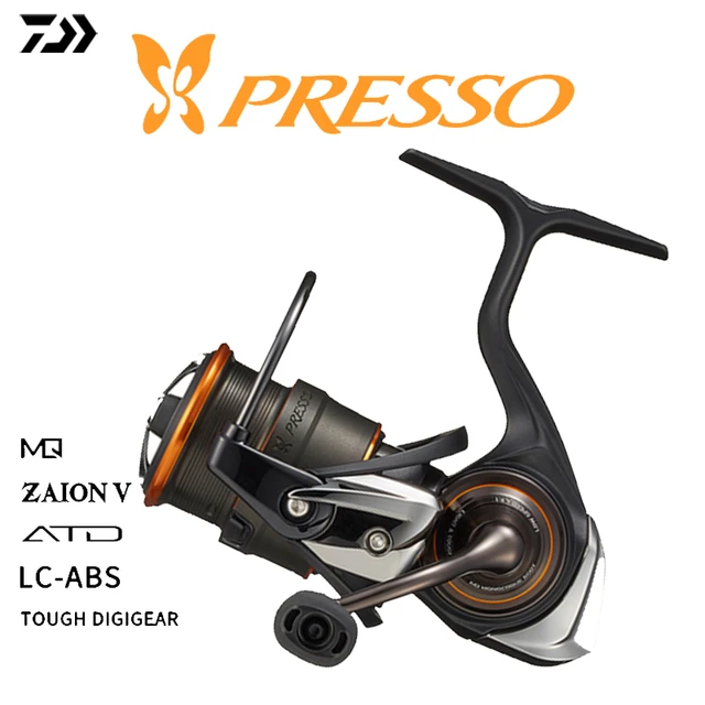 2021 DAIWA PRESSO LT Spining Fishing Reels 12+1BB Gear Ratio 4.9:1 Max Drag  5kg ZAION Body Shallow Spool Saltwater Reels Fishing - AliExpress