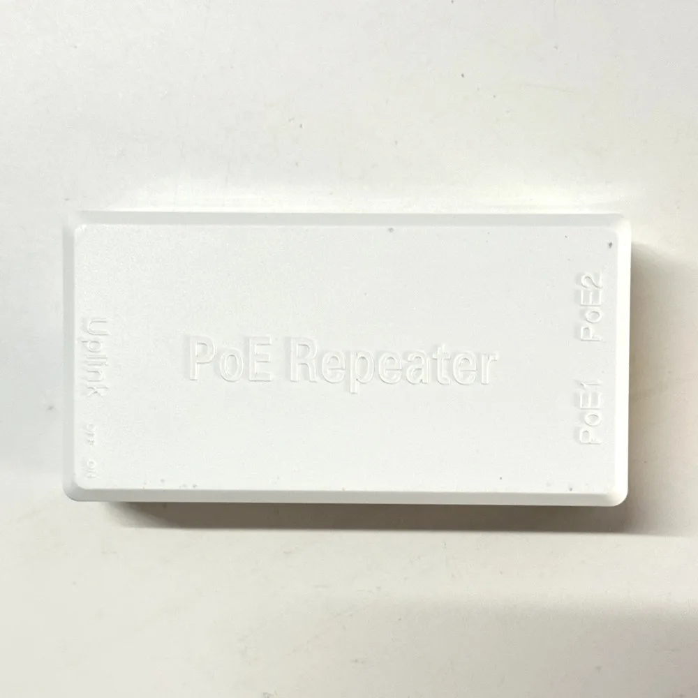 2포트 POE 리피터 10/100Mbps 1-2 PoE 연장기 IEEE802.3af/at 플러그 앤 플레이 48V 지원 PoE 스위치 NVR IP 카메라용