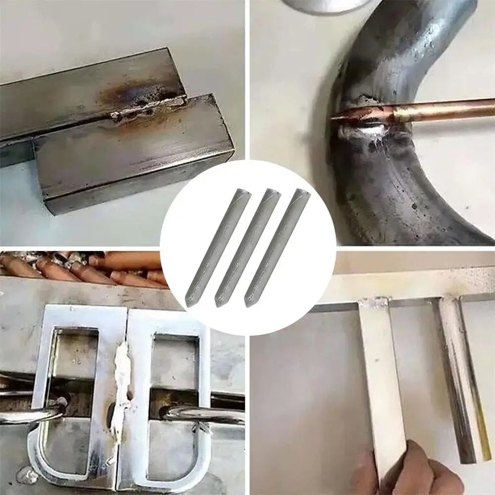 

6/3Pcs Low Temperature Welding Rods Melt Copper Iron Stainless Steel Solder Rod for Soldering Aluminum Repairing Holes Agent Kit