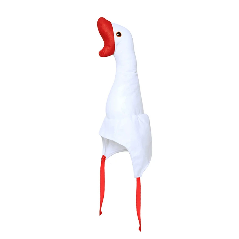Cute Plush Funny Goose Shape Hat Adult Kids Halloween Party Cosplay Animal Hat party hat halloween witch hat