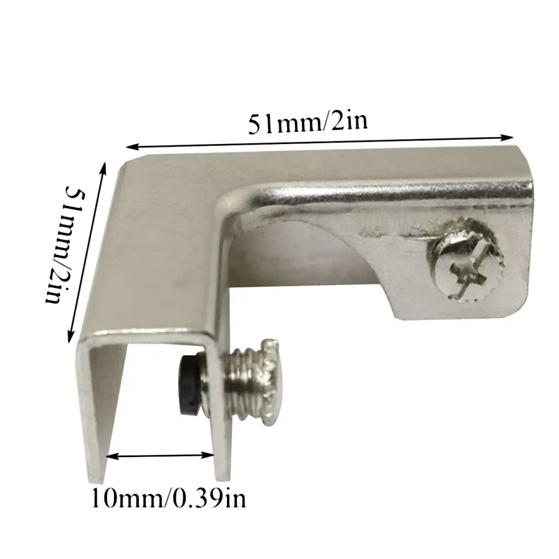 4 шт. L-образный стеклянный крепежный зажим, 2-ходовые стеклянные разъемы для 6-10 мм, мебельная фурнитура, стеклянные аксессуары