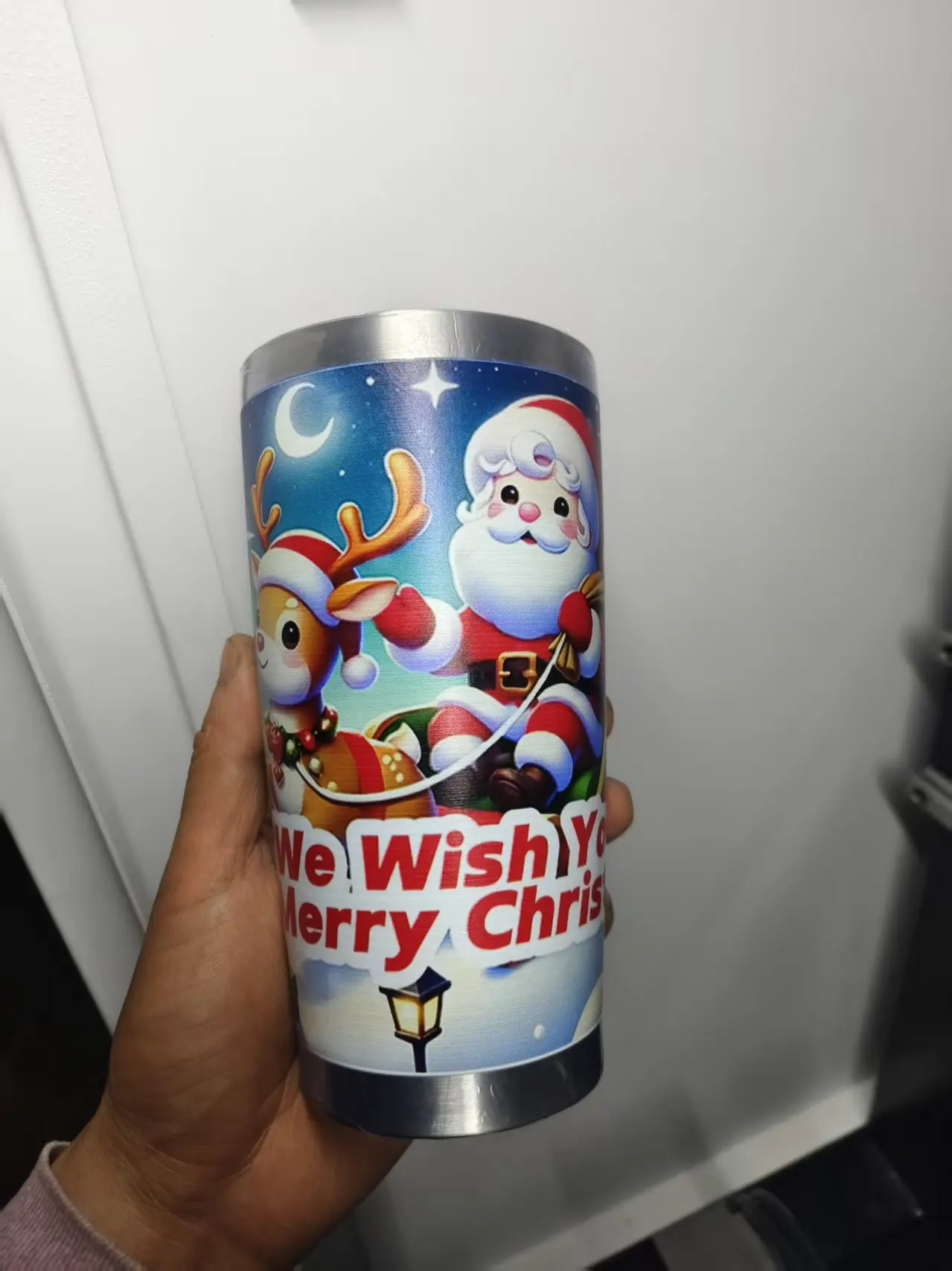 كوب قهوة مخصص منقوش بالليزر مع اسم 20 أونصة من الف...