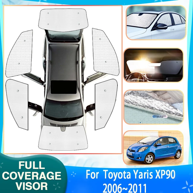 Auto volle Sonnenblenden Abdeckungen für Toyota Yaris xp90 2006 ~ 2011 Auto  Sonnenschutz Windschutz scheibe Sonnenschutz Fenster Sonnenschutz Zubehör -  AliExpress