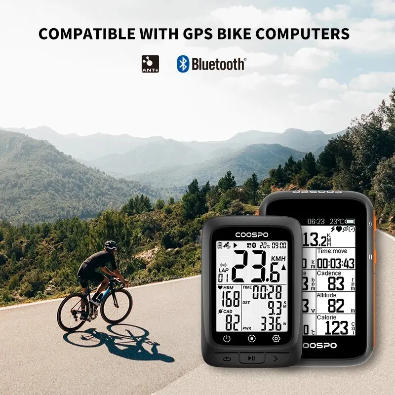 COOSPO BK9 Bike Speed/Cadence Sensor Bluetooth5.0 ANT Bicycle Tracking IP67 for Rouvy/Zwift/Peloton/Wahoo/GPS Bike Computer