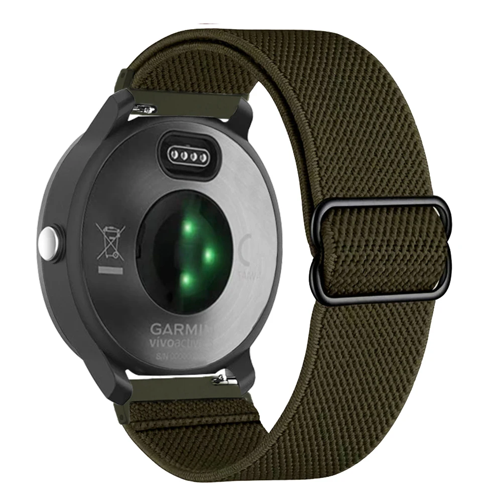 Premium Nylon Elastic Wristband Bracelet for Smartwatches - 20mm/22mm Strap Accessories