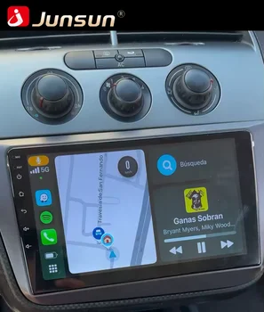 Radio de coche Junsun con CarPlay inalámbrico y Android Auto para Seat Altea 2004 2005-2015 Toledo 3, GPS multimedia 2 Din, sistemas estéreo con Bluetooth. 1