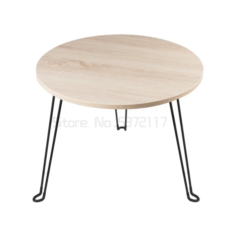 

Mesa de centro plegable, sala de estar, pequeña y retráctil, redonda, para dormitorio, sentado en el suelo, mesa latcaCD