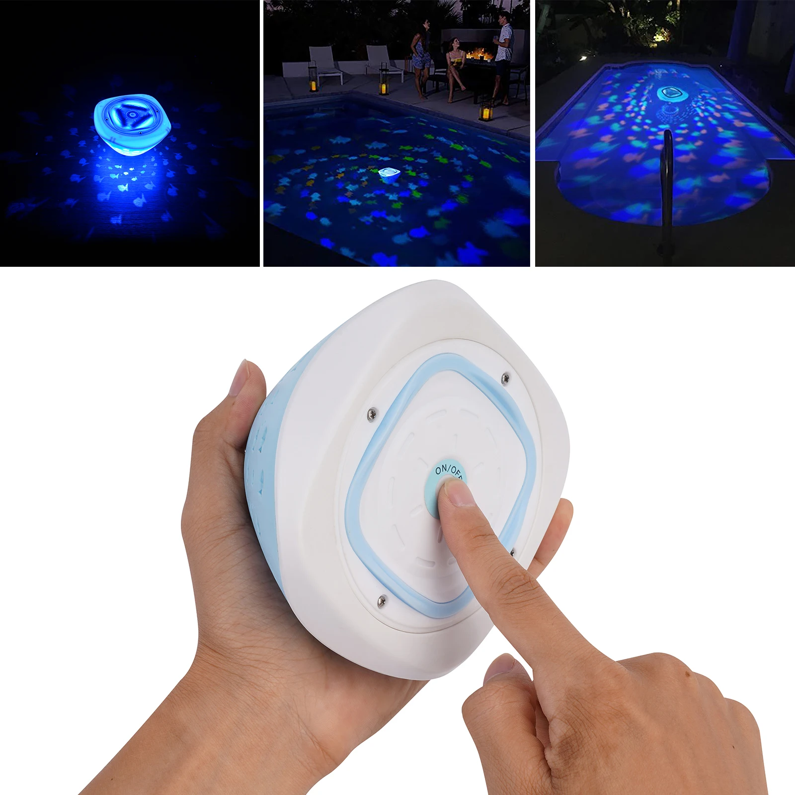 Submersible LED Pool Lights 4 Colors Underwater Pond Light Waterproof Pool Hot Tub Light for Fountain Swimming Party Decor submersible pool lights