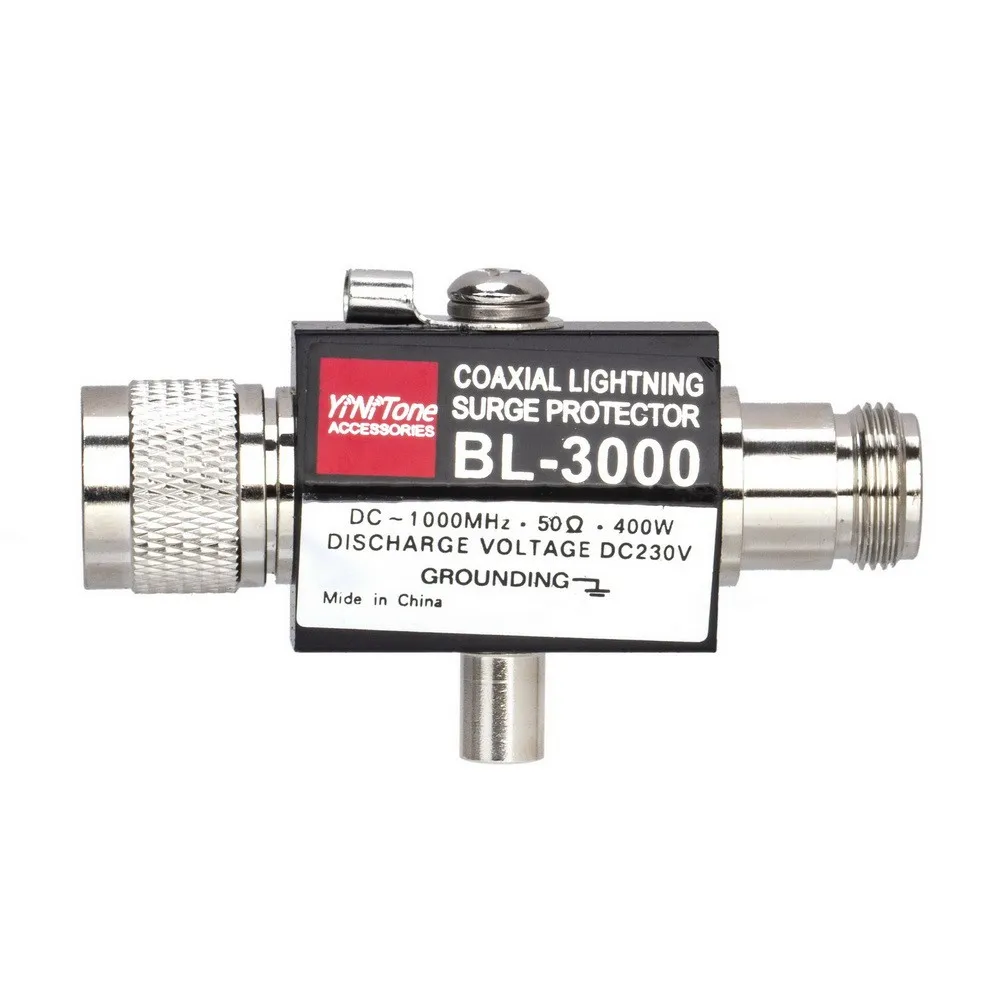 BL-3000 N 수-N 암 안테나 서지 보호대 피뢰기, 동축 번개 방지 라디오 리피터, 400W, 50Ohm