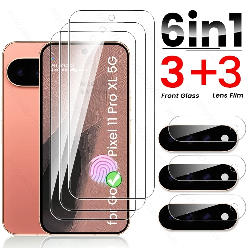 Universal 8-in-1 Tempered Glass Screen Protector and Camera Lens Shield