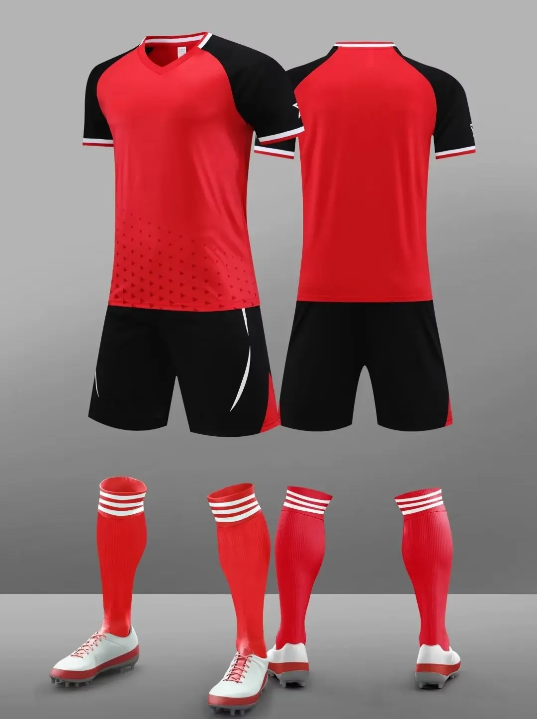 23 24 New Large -size New Football Clothing Set Fashion LANQ Adult Men's Women Set Light Board Ordinary Size KIDS Jerseys 3