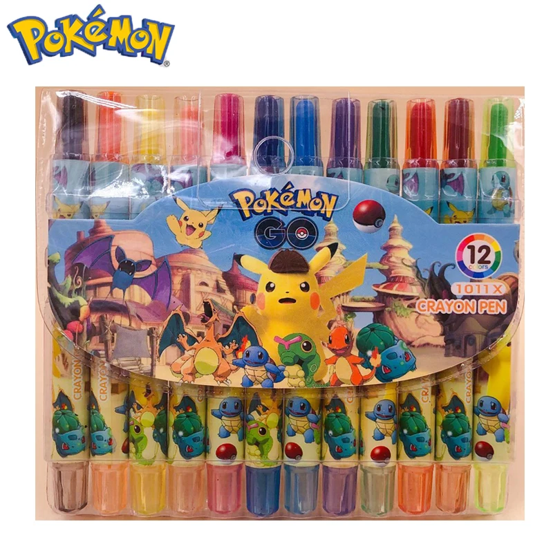 12pcs Pokemon Pencil HB Pencil Children Cartoon Anime Student Stationery  School Supplies Pencils for School Pikachu Figure Toys - AliExpress
